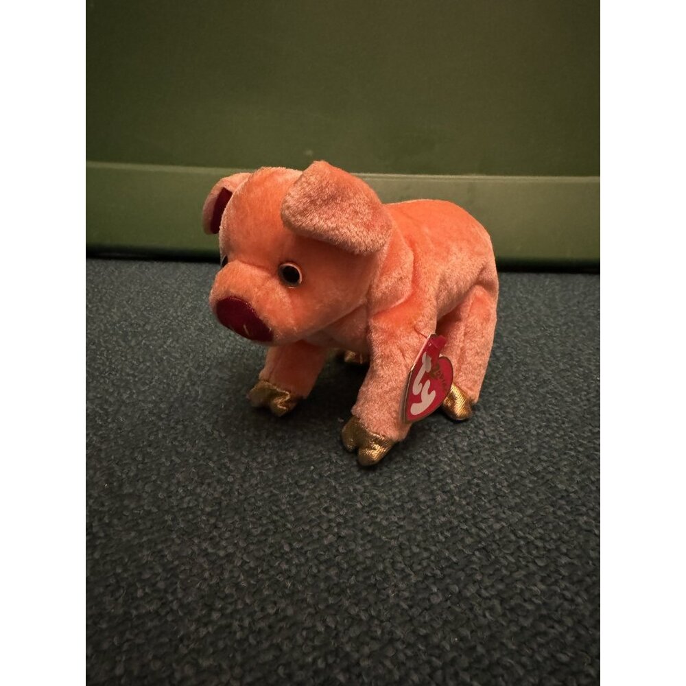 🐰🌷🐣Ty Beanie Baby Pig Zodiac Made In 2000 NWT